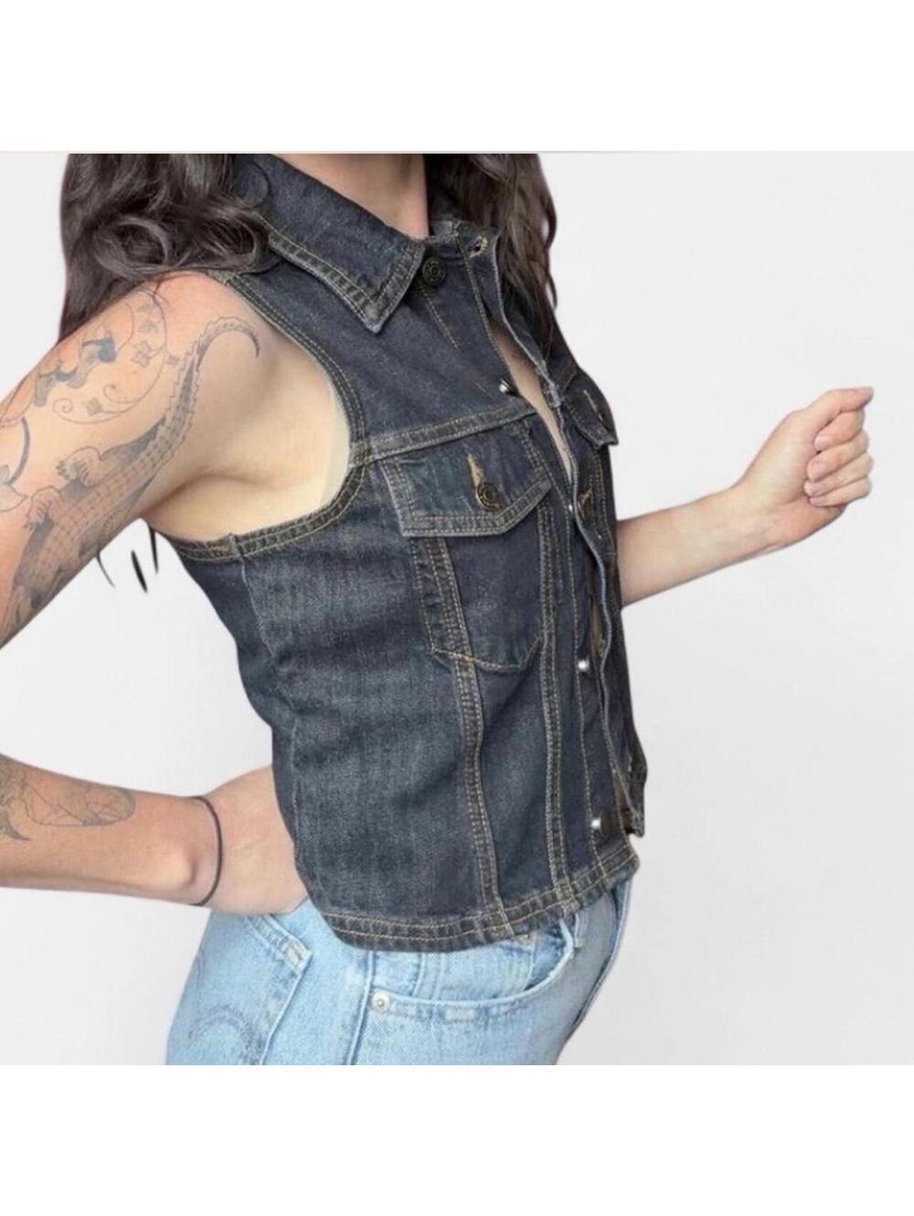 Wild Fable Women's Blue and Navy Gilet